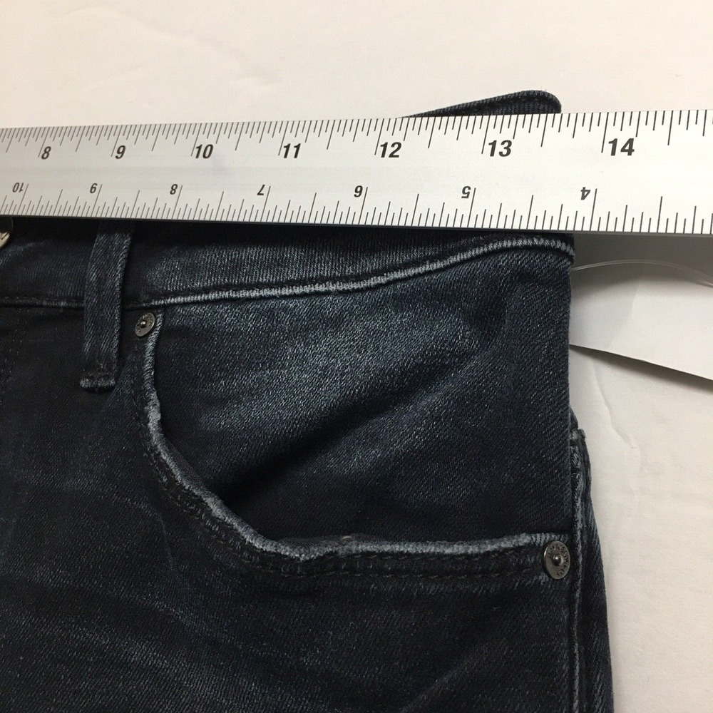 NEW Mavi Jeans 27 Black Alissa High Rise Super Skinny Faded Denim - Picture 11 of 11